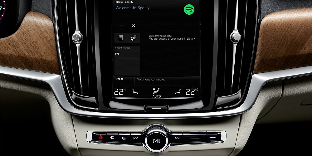 Spotify nu i din Volvo
