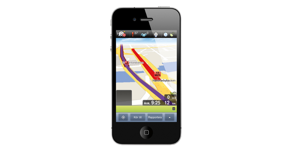 iphone4 2up Waze