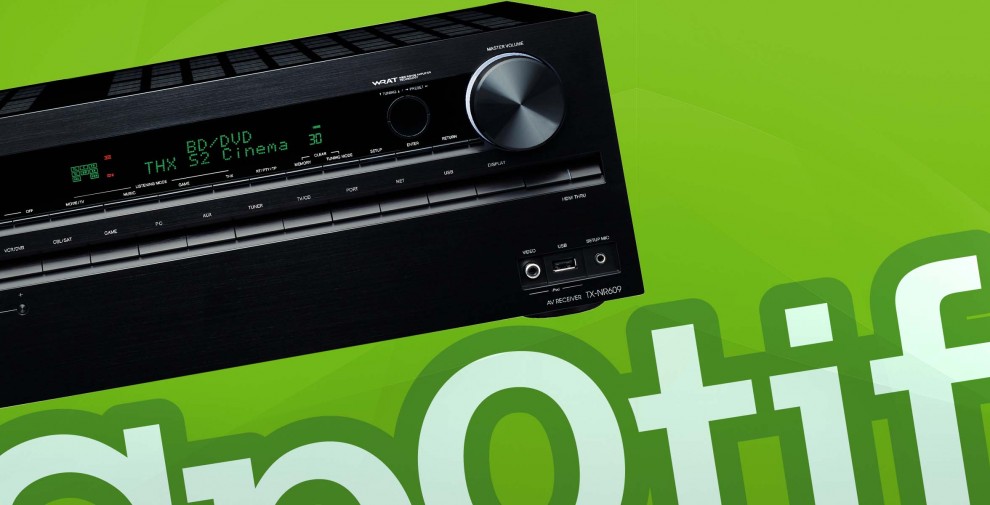 Onkyo-receiver med Spotify