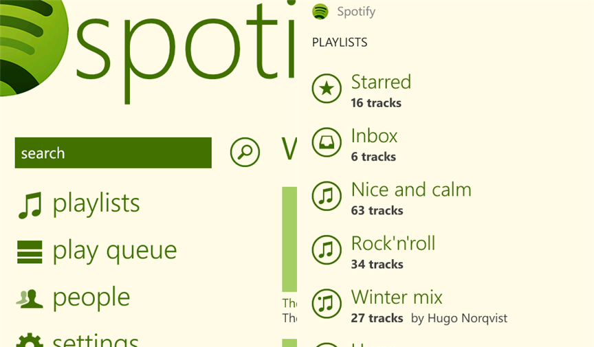 Spotify för Windows Phone 7