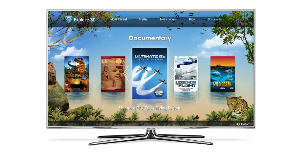 Samsung smart tv 3d app