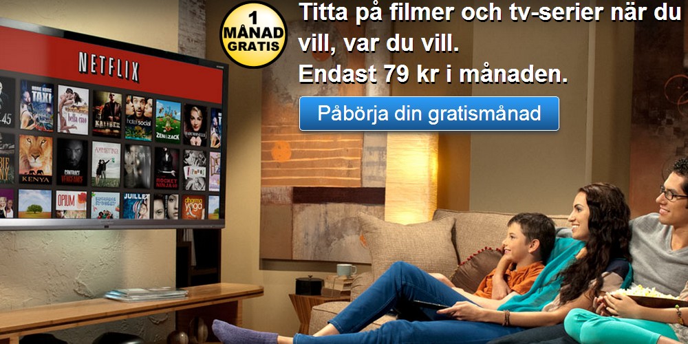 Netflix har öppnat i Sverige