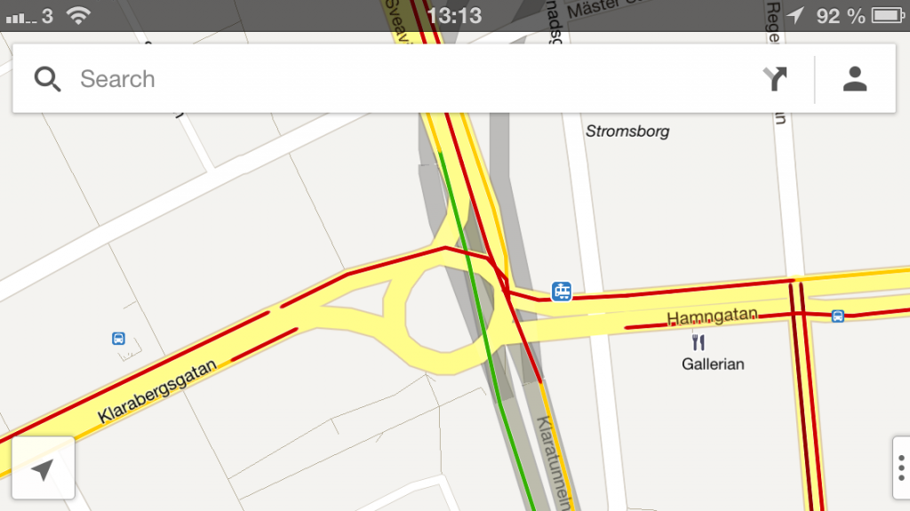 Riktiga Google Maps för iPhone