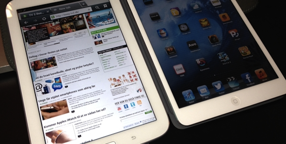 Samsungs surfplatta vill gärna vara en mobil