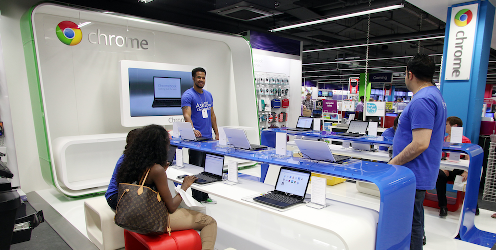 Google öppnar egna butiker