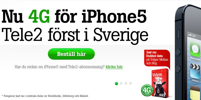 Äntligen 4G för iPhone i Sverige