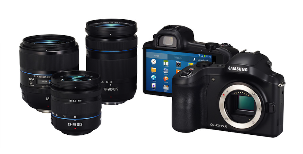 High-end systemkamera med Android