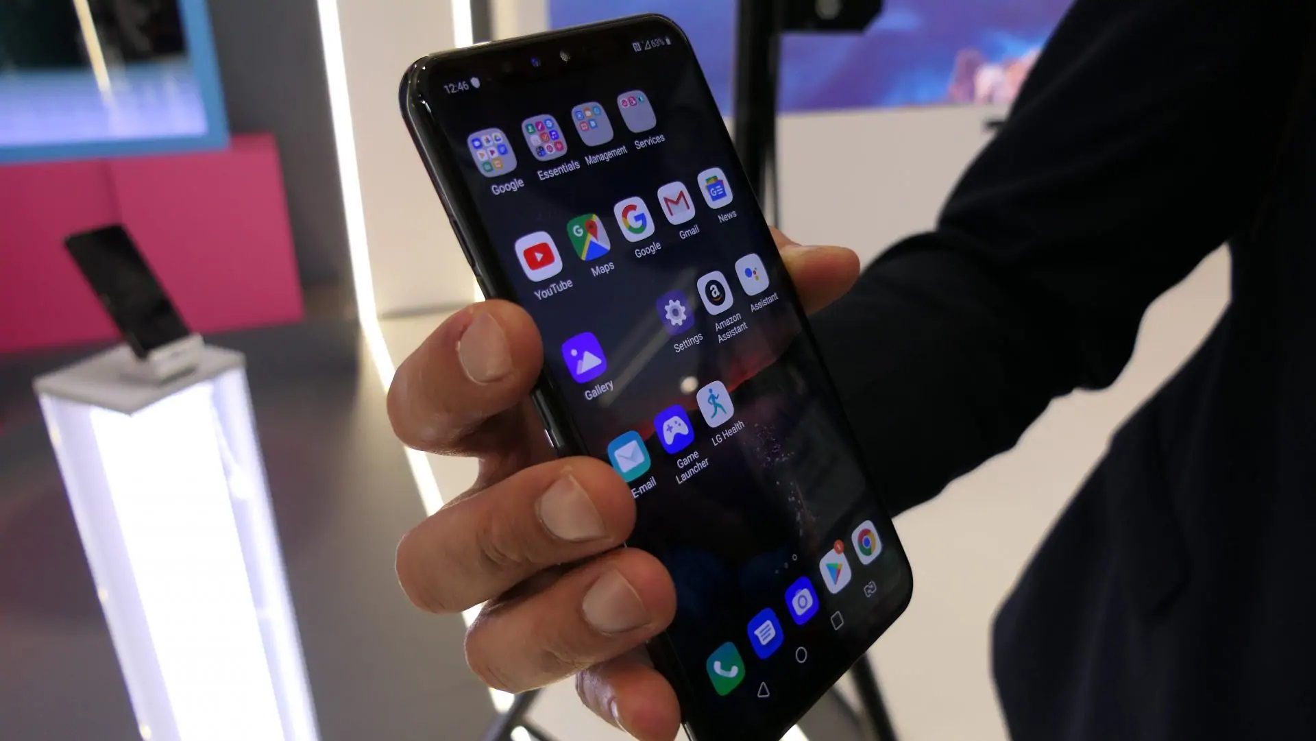 MWC 2019: LG-mobil styrs med fingergester