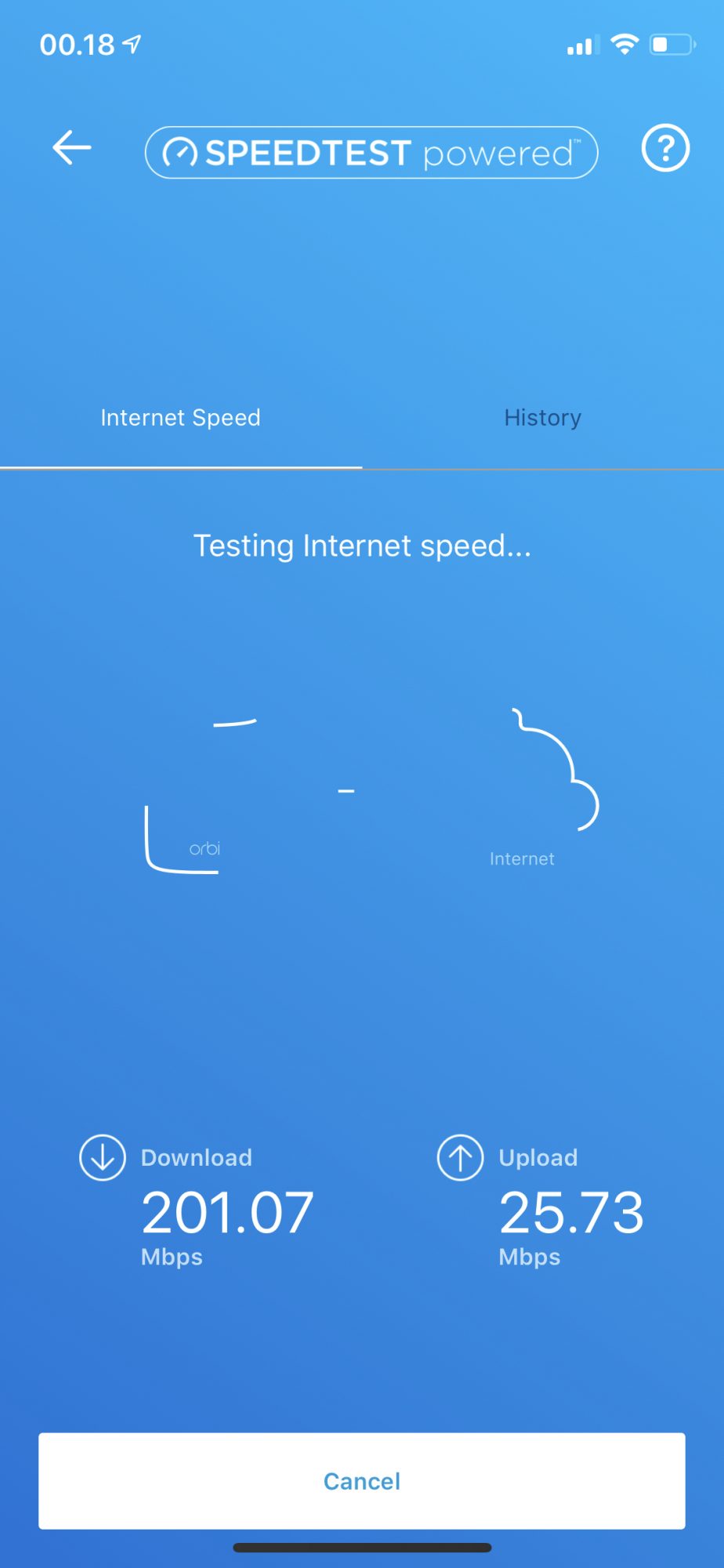 Netgear Orbi Voice RBK50V 4 speedtest 52677