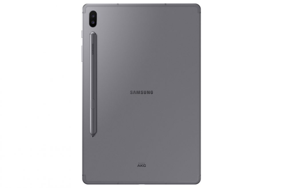 Samsung Galaxy Tab S6 1 007 galaxytabs6 product images mountain gray back with pen 61889