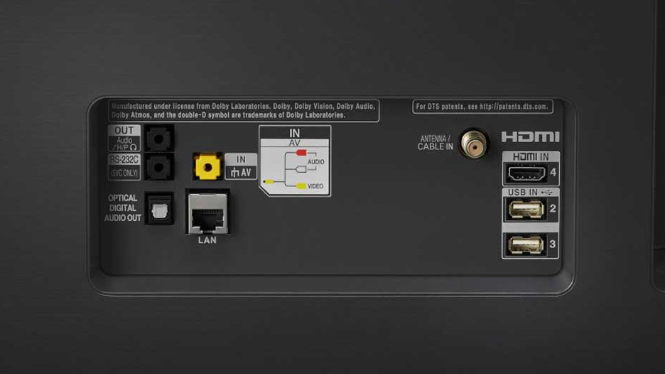 LG OLED77C9 2 LG OLED77C9 connections(2)