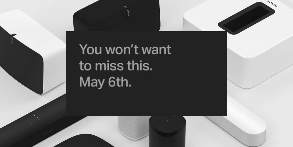 Sonos hintar om produktlansering 6 maj