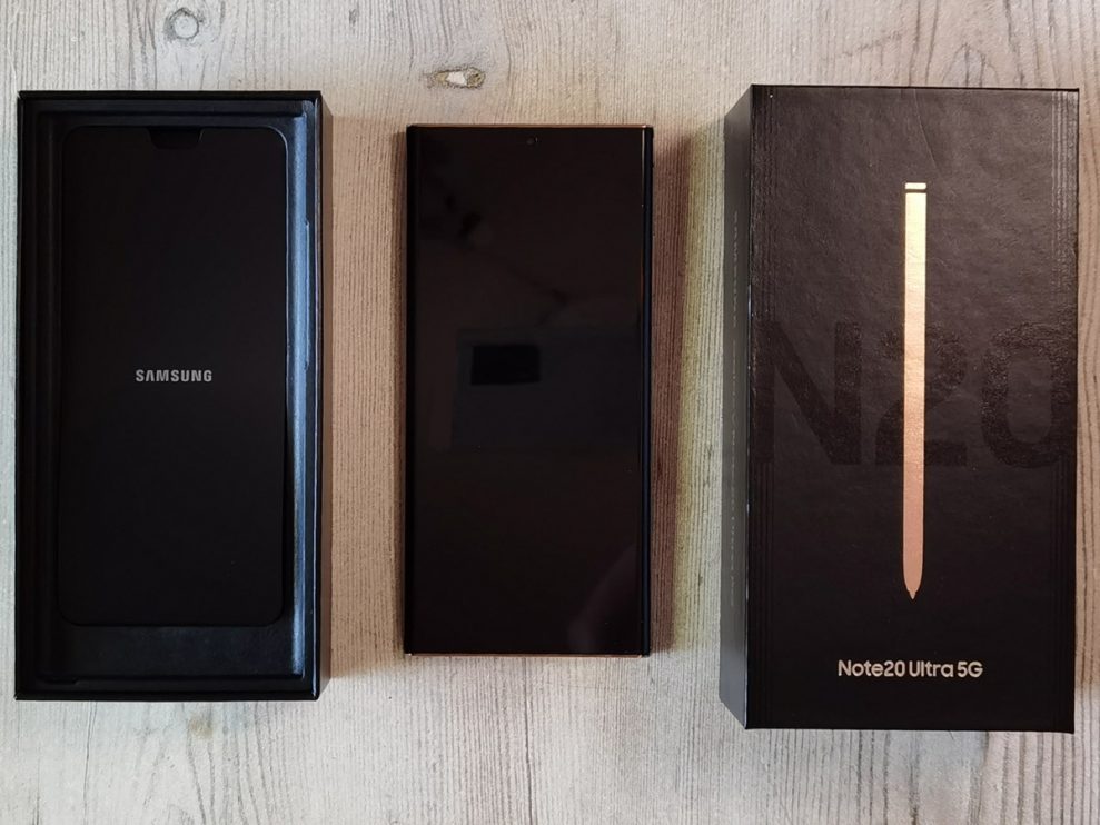 Unboxing av Samsung Galaxy Note 20 Ultra 5G 2 samsung galaxy note 20 ultra 5g open box