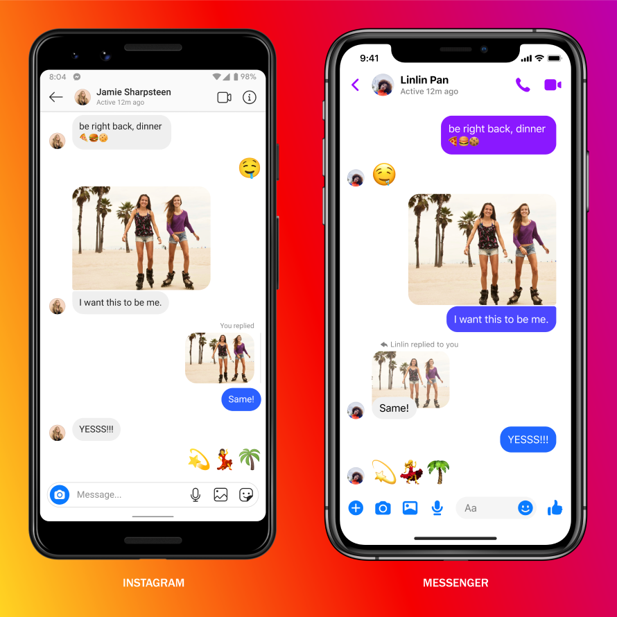 Facebook Messenger och Instagram-Chat läggs ihop 1