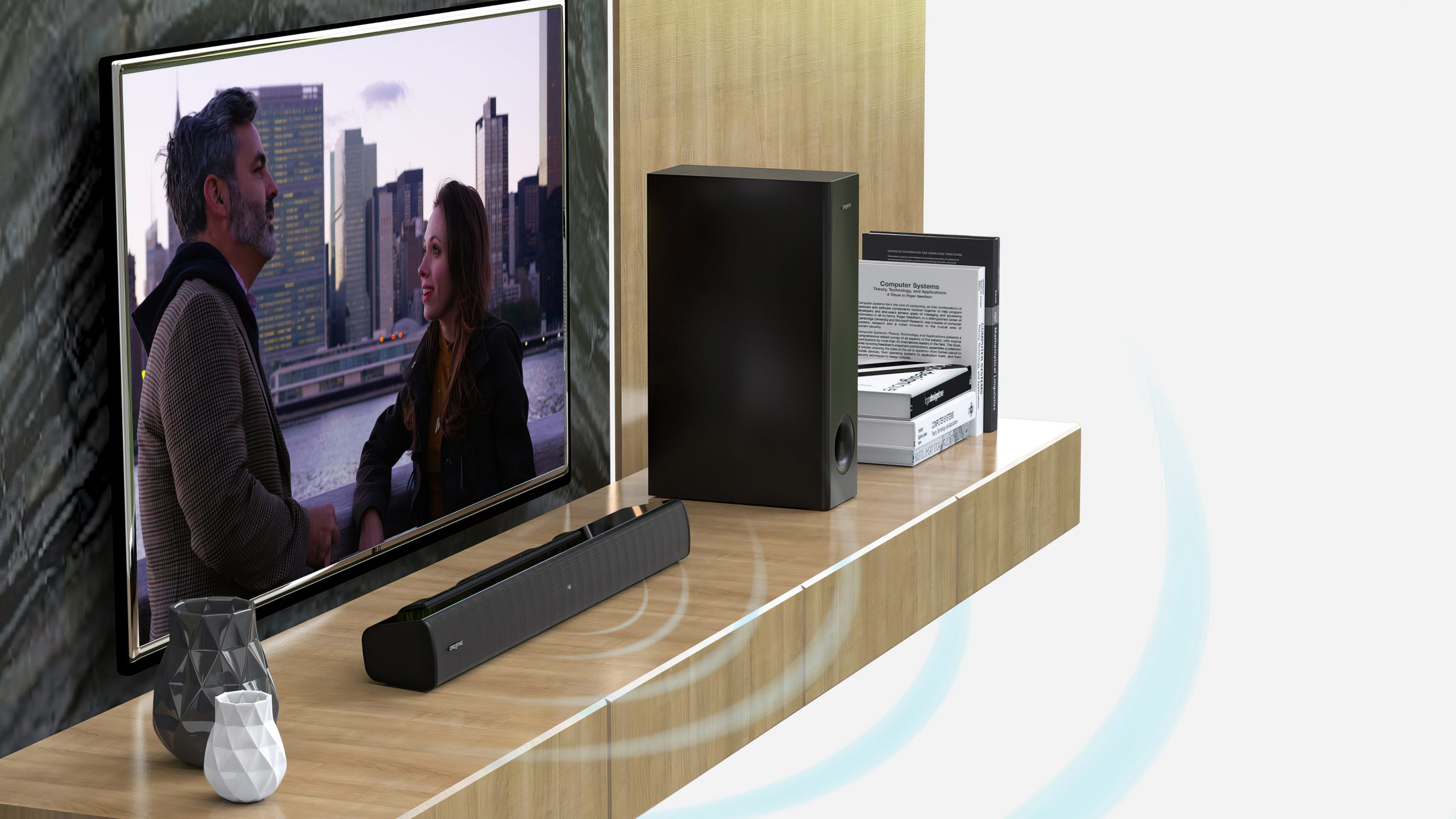 Billig och bra soundbar från Creative? 1 Creative Stage V2 lifestyle