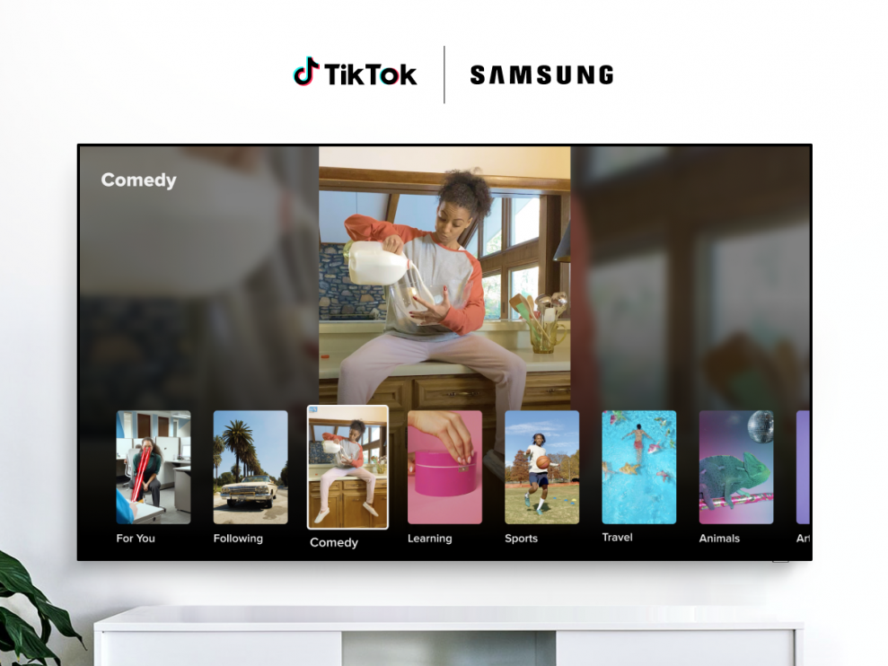 TikTok-appen kommer till Samsung smart-TV