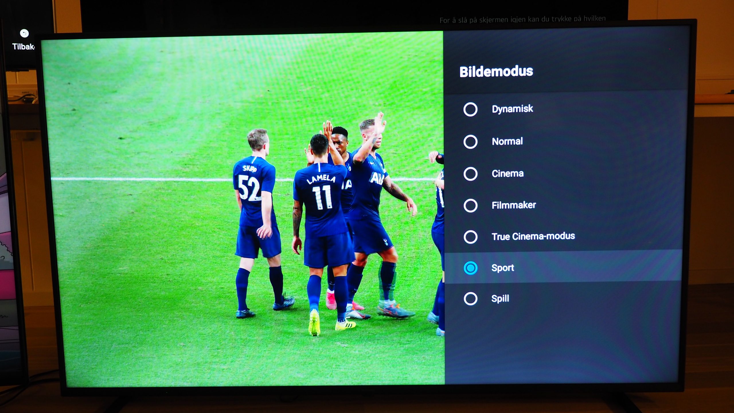 Panasonic JX800E (TX-65JX800E) 2 Panasonic JX800E Sport Mode scaled