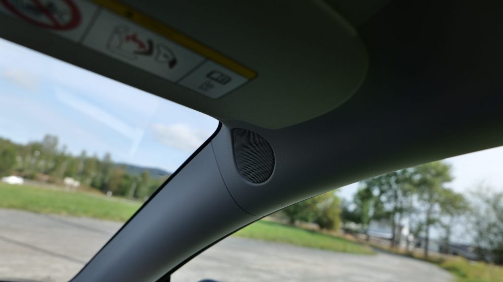 Tesla Model Y right speaker A pillar