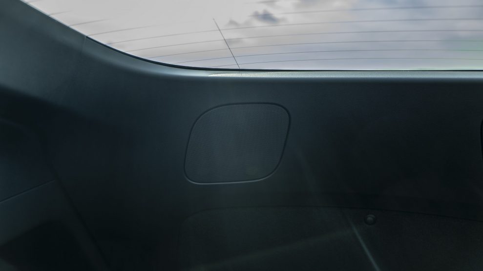 Tesla Model Y right speaker hatch