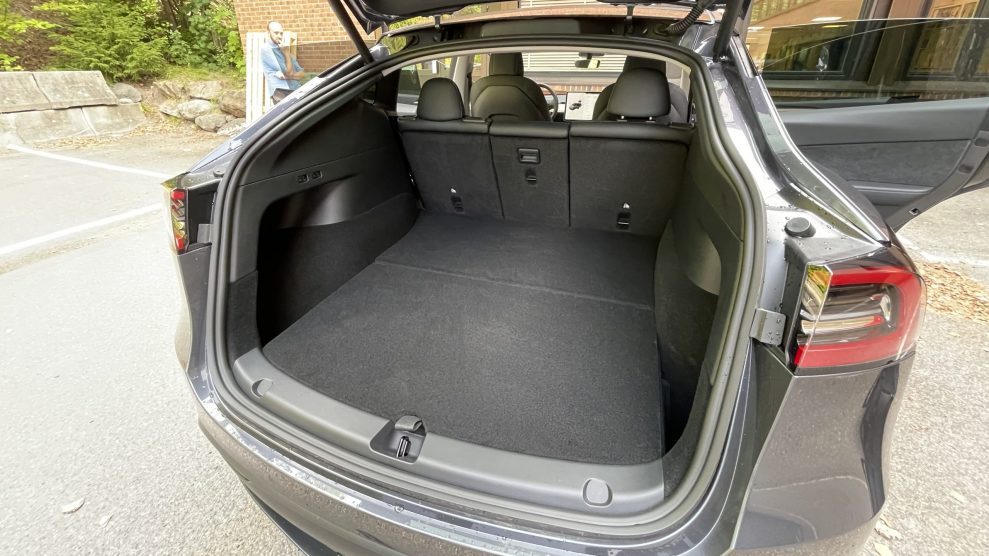 Tesla Model Y trunk space