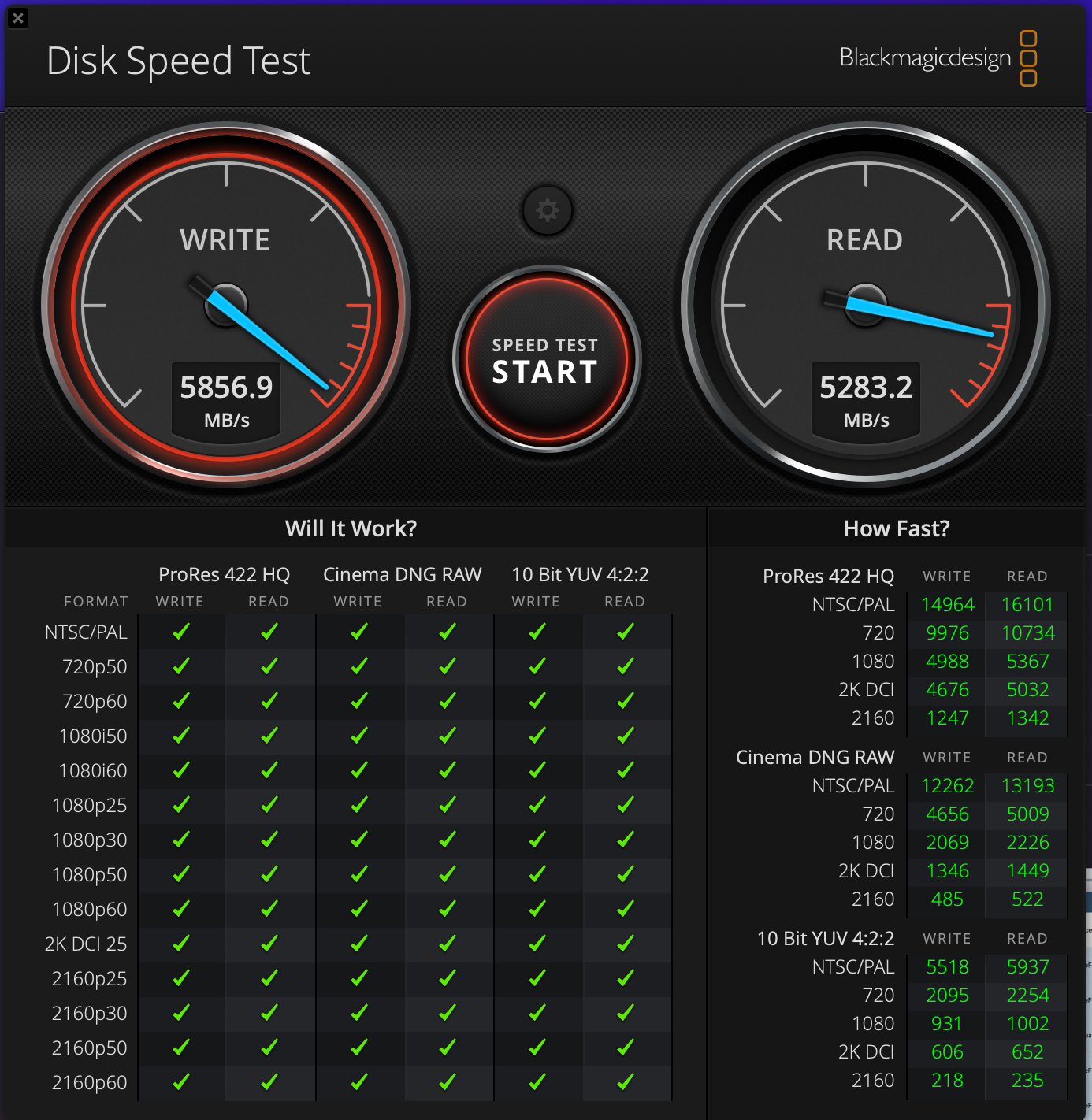 MacBook Pro 16 M1 Pro 14 Disk Speed Test