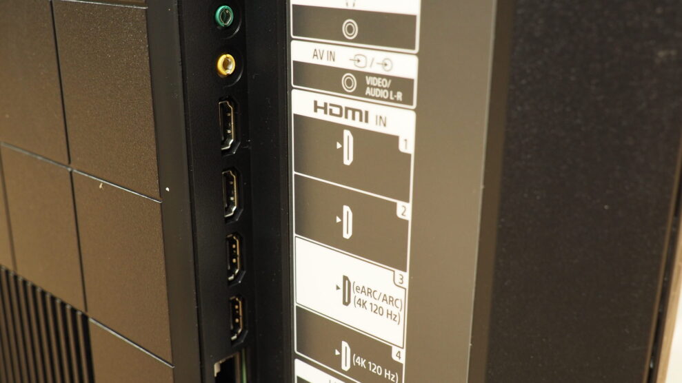 Sony XR 50X90J inputs scaled 1