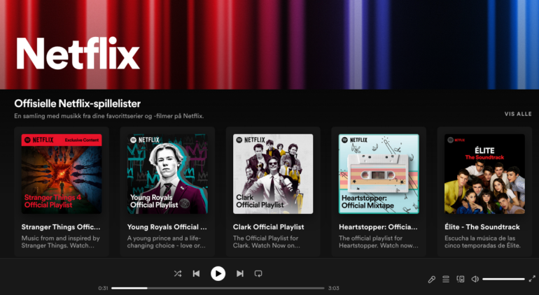 Så lyssnar du på Netflix-musik på Spotify