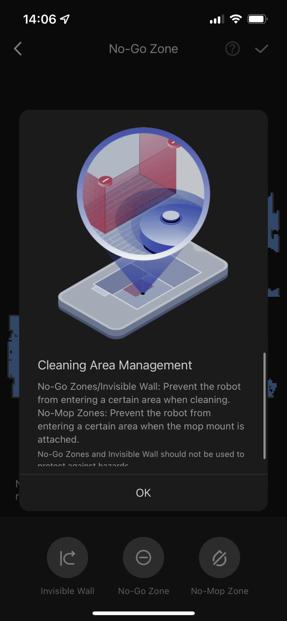 Roborock MaxV app area