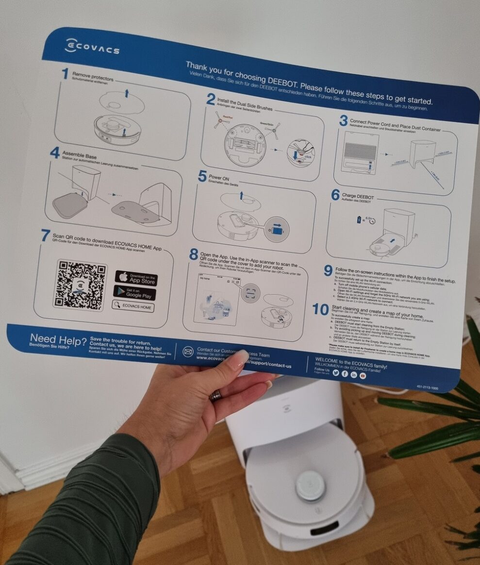 Ecovacs Deebot T10 Plus 1 Steg for steg