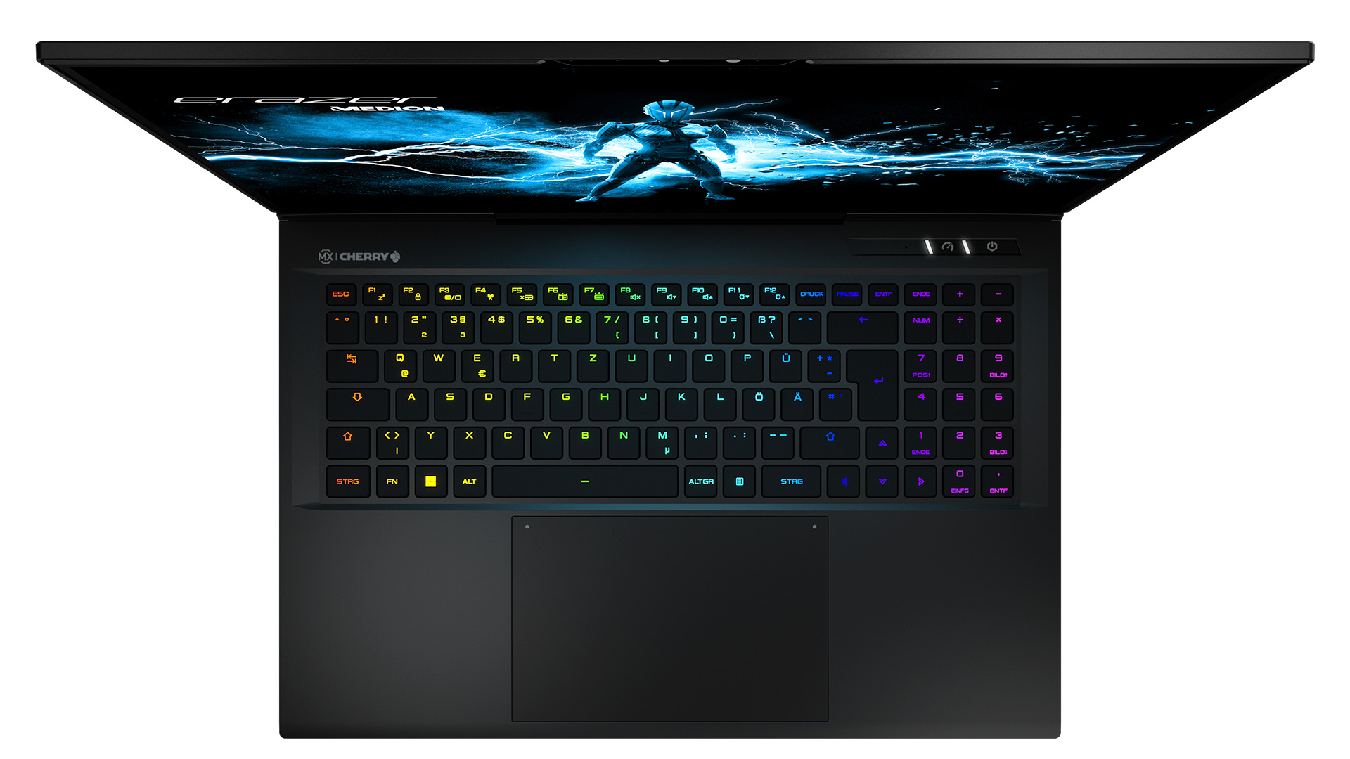 Erazer Beast X40 (MD 62507) 5 ECOM MEDION ERAZER BEAST X40 Top keyboard V02 ECOM