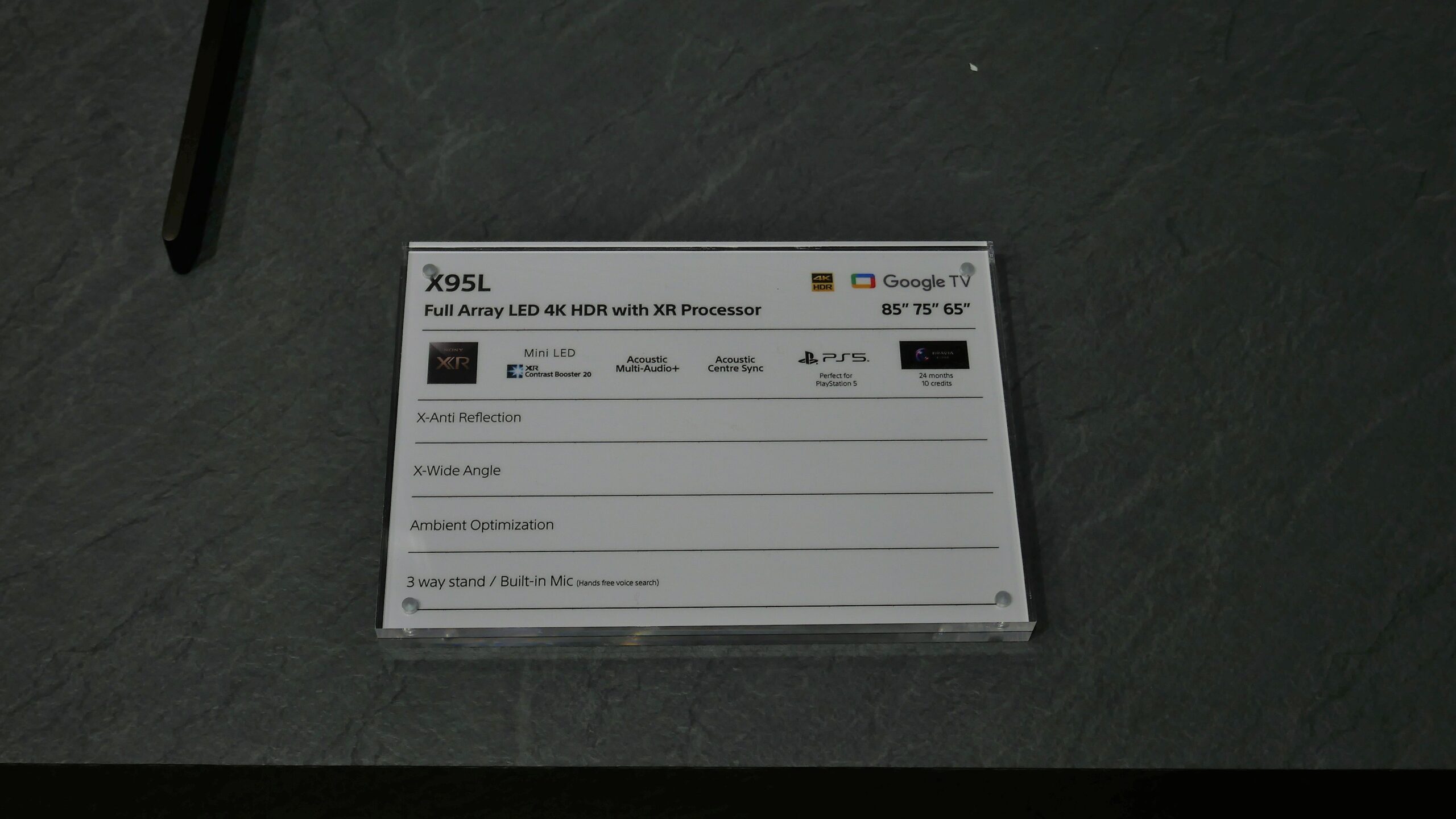 Sony X95L specifications
