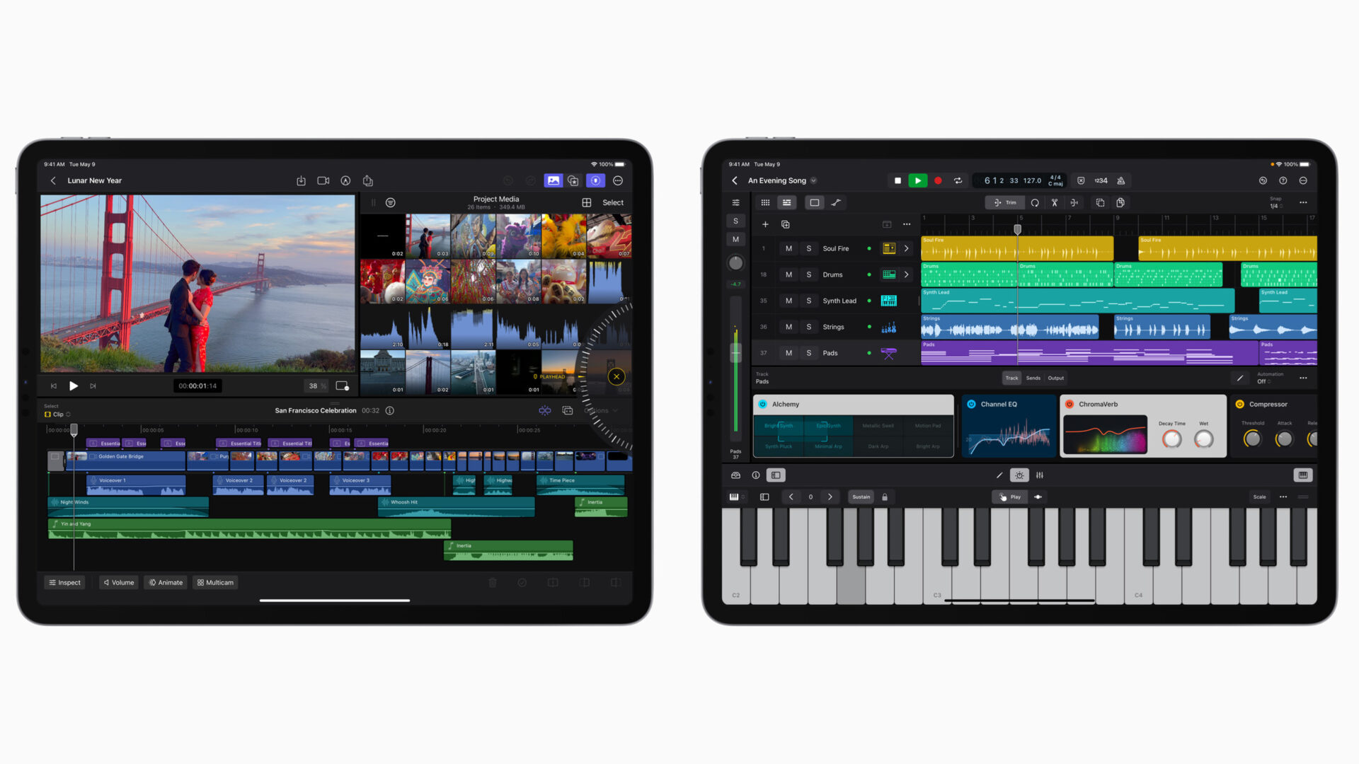 Apple släpper Final Cut Pro och Logic Pro i iPad-versioner