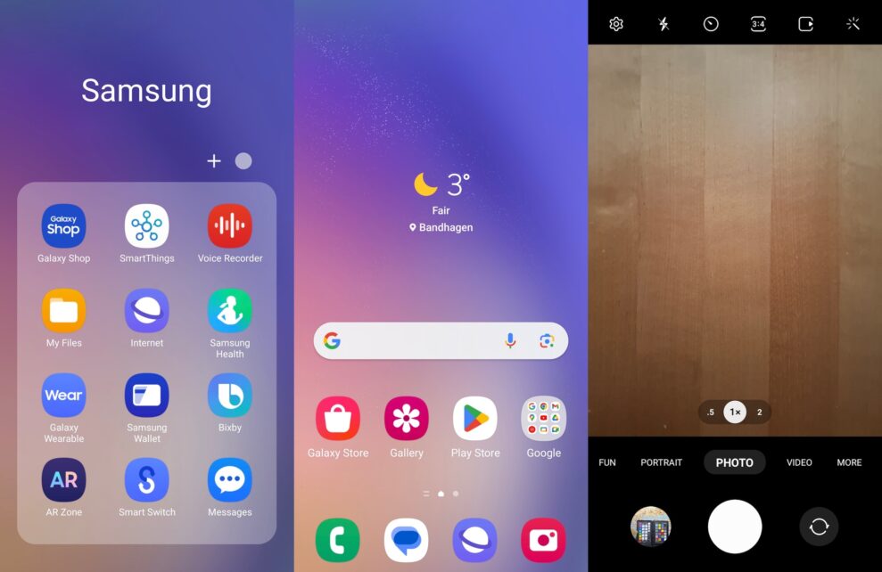 Samsung Galaxy A54 5G 2 samsung a54 interface
