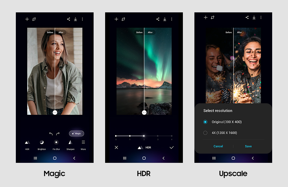 Nu är Galaxy Enhance-X-appen tillgänglig på Galaxy Store