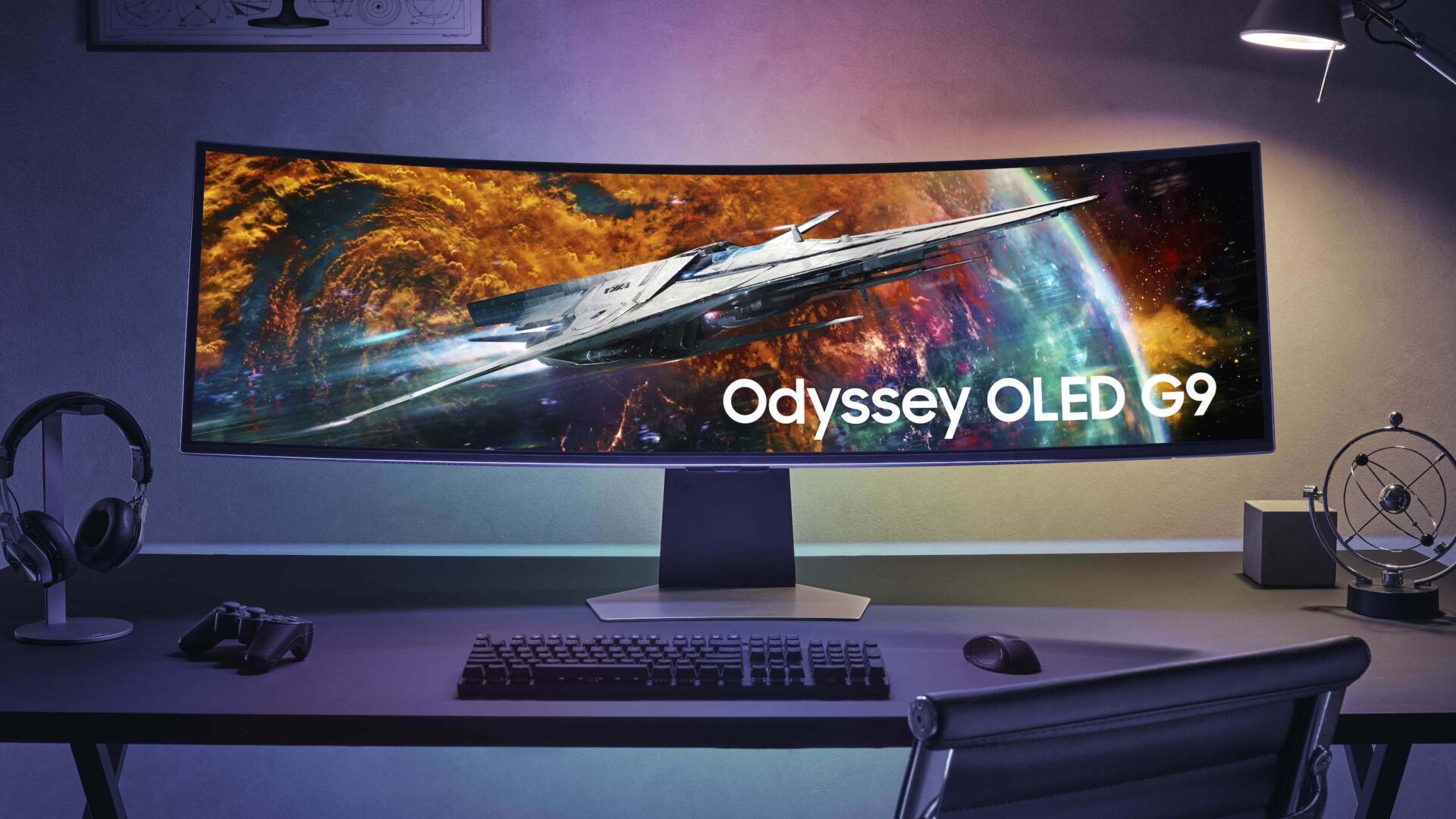 Samsung Odyssey OLED G9 högupplöst 32:9-gaming
