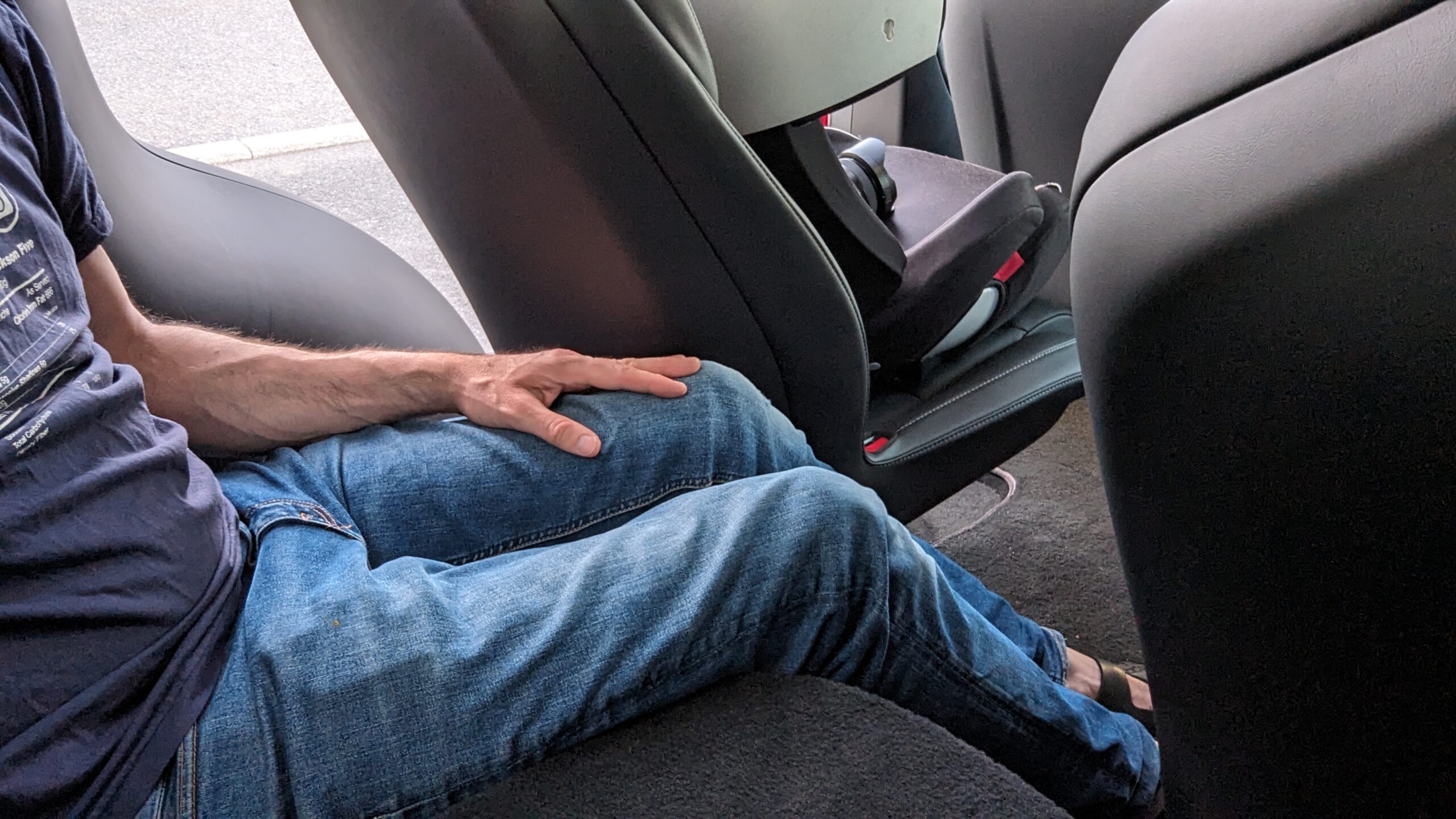 Tesla Model X Plaid rearest seats leg space GeirNordby