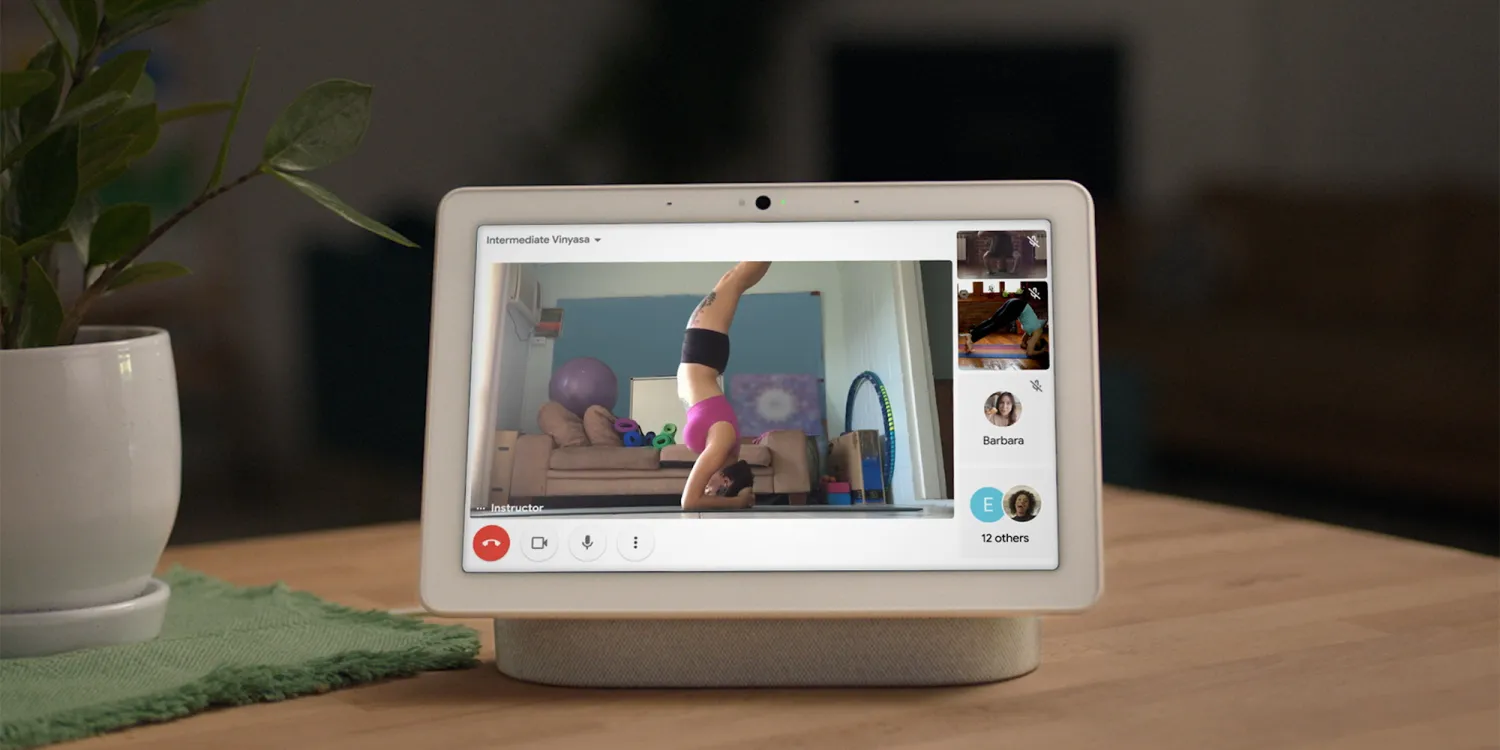 Slut för videomöten på Google Nest Hub Max