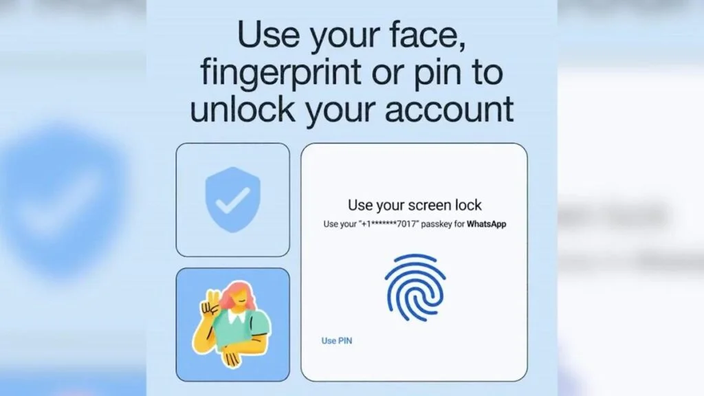 WhatsApp slår på möjligheten för säker passkey-inloggning