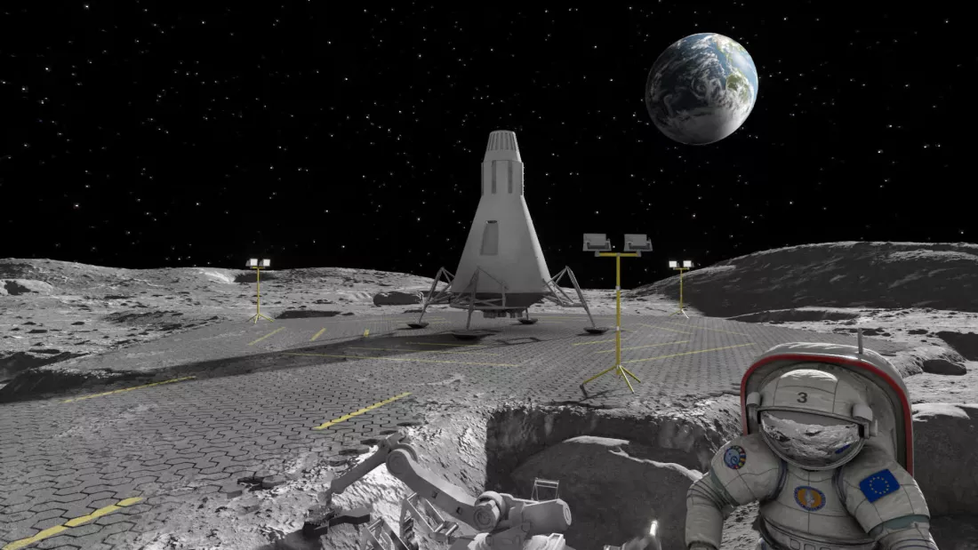 Scientists want to melt the moon with lasers to build roads