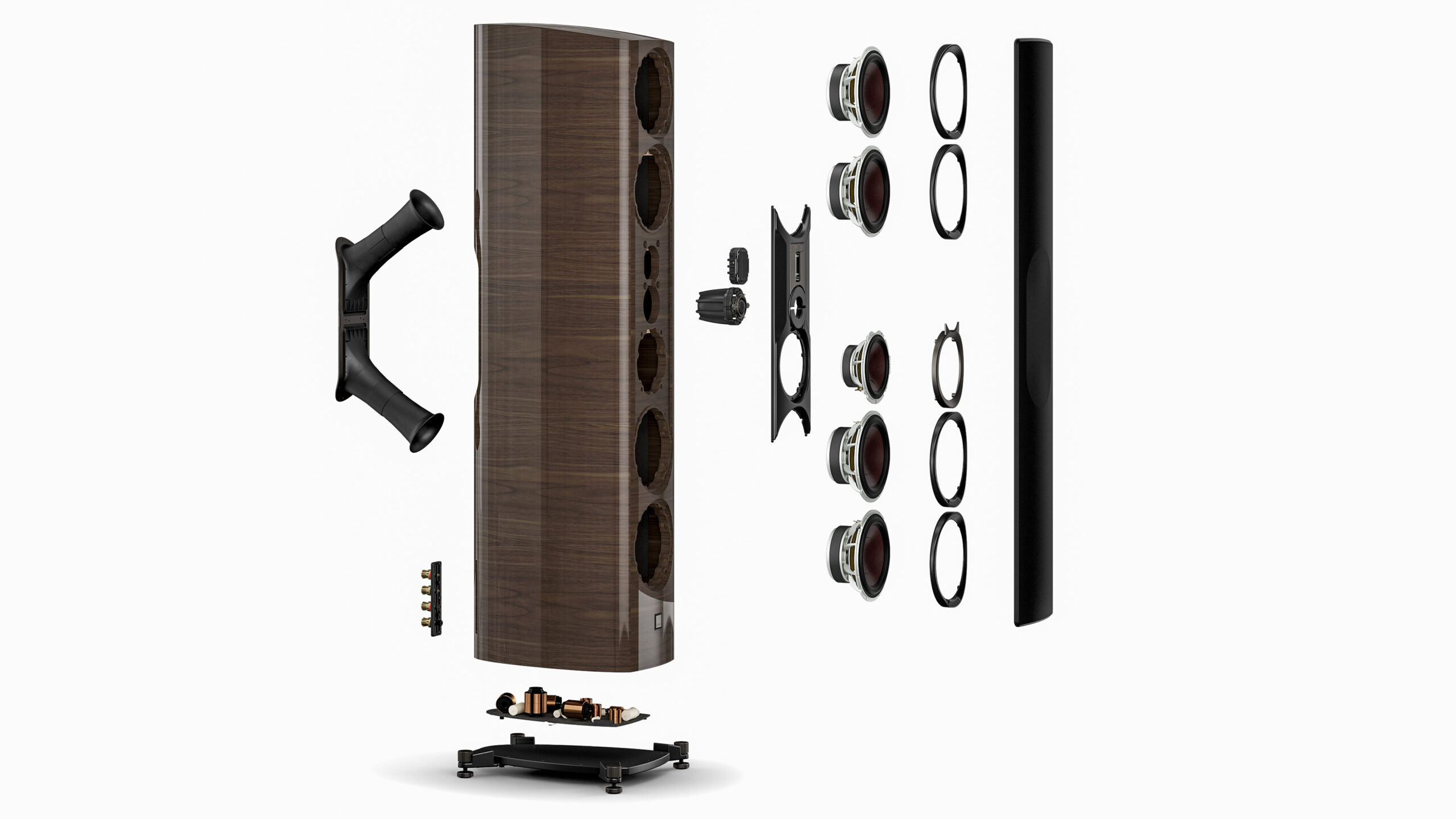 DALI EPIKORE 11 - Exploded Speaker - Gloss Walnut