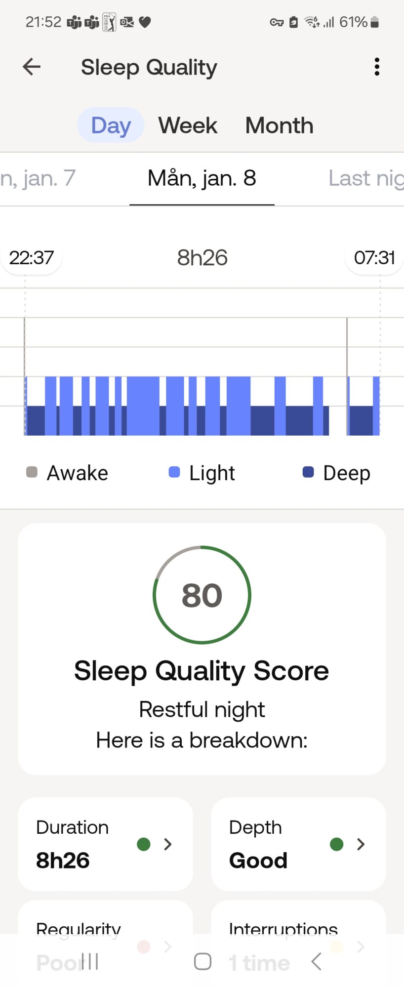 Withings Sömnkvalitet 1