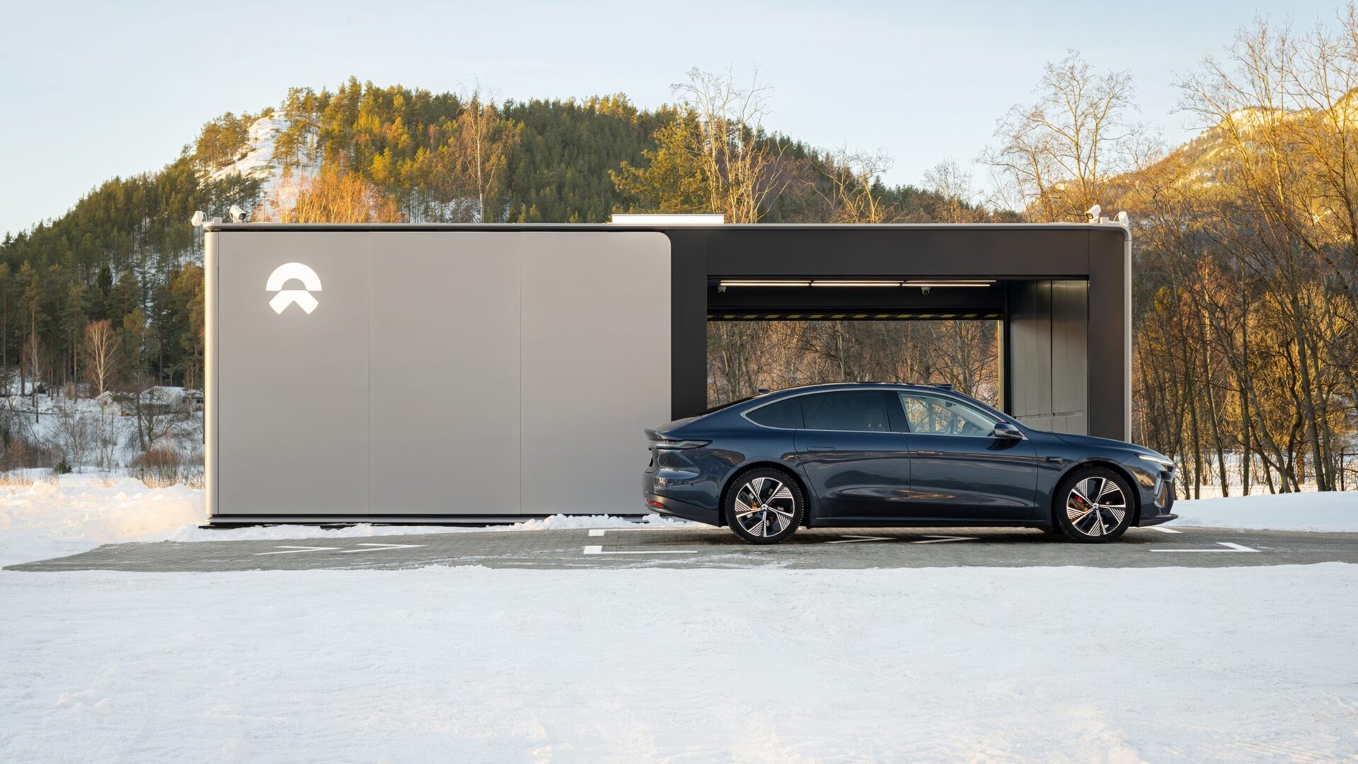 NIO använder batteribytesstationer för att stabilisera elnätet