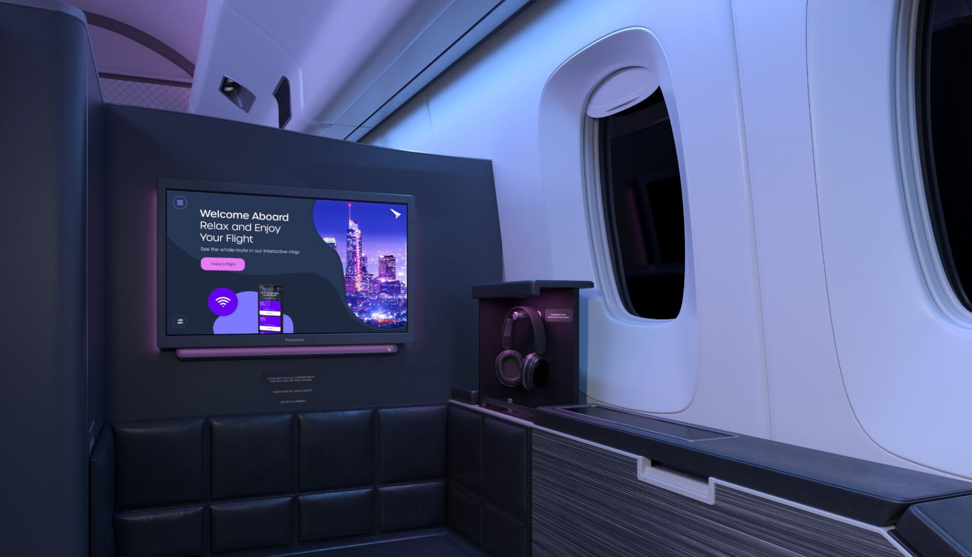 Panasonic lanserar OLED-TV för flygplan