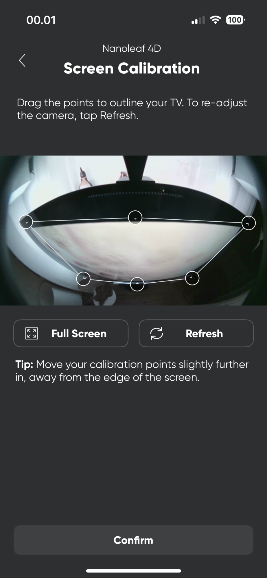 Nanoleaf 4D Screen Mirror + Lightstrip 3 Calibration