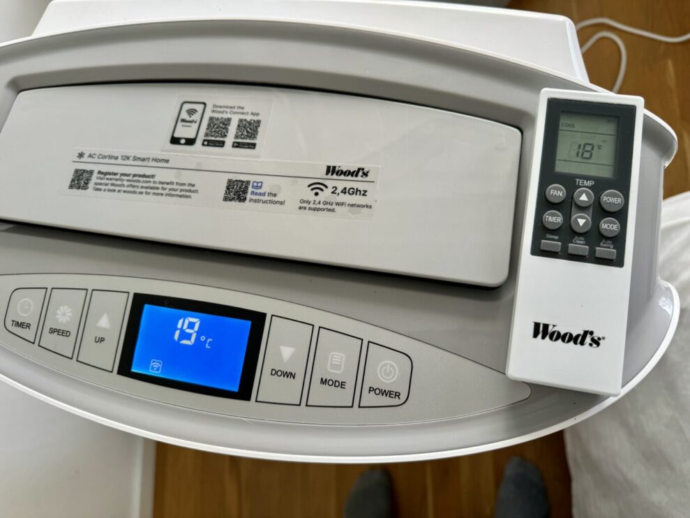 Wood’s Cortina Silent 12K Smart Home 3 wood cortina panel