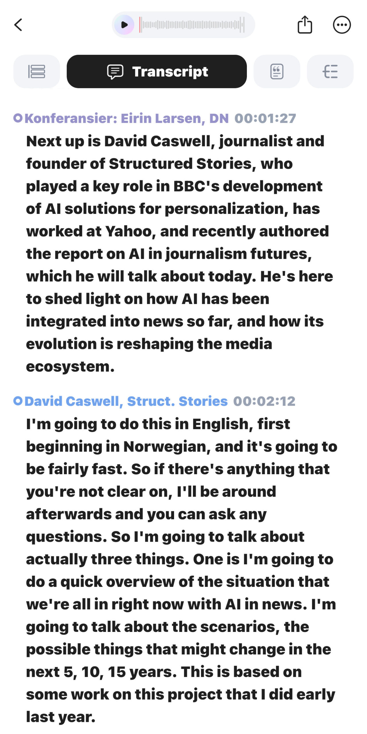 Plaud app transcript
