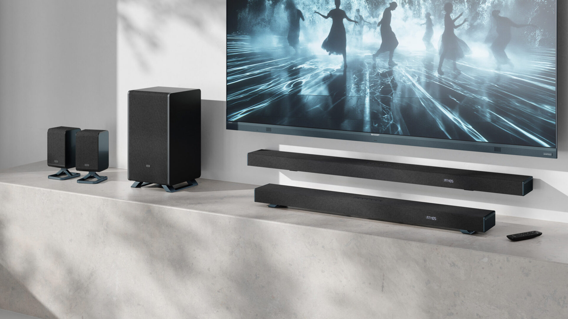 Sharp Q vill ta biostämningen till vardagsrummet med uppgraderingsbar soundbar