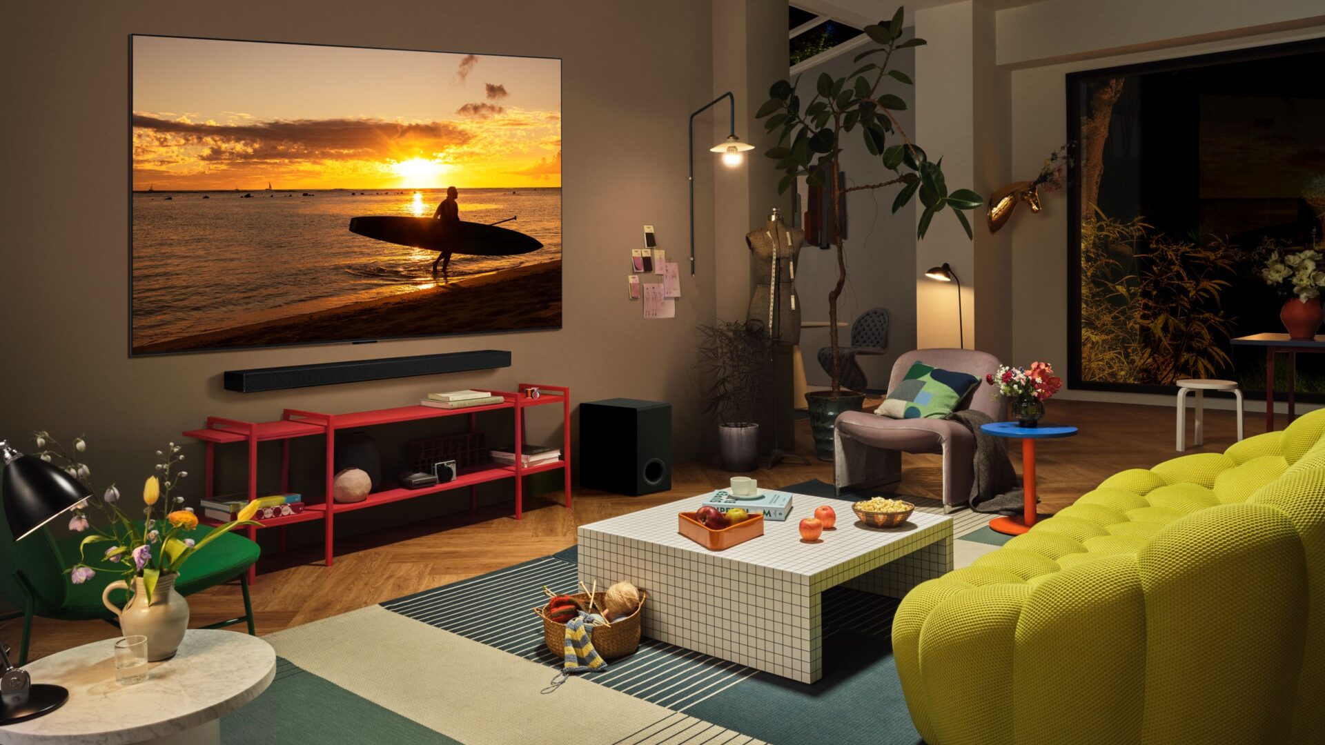 LG OLED C5 sunset 1