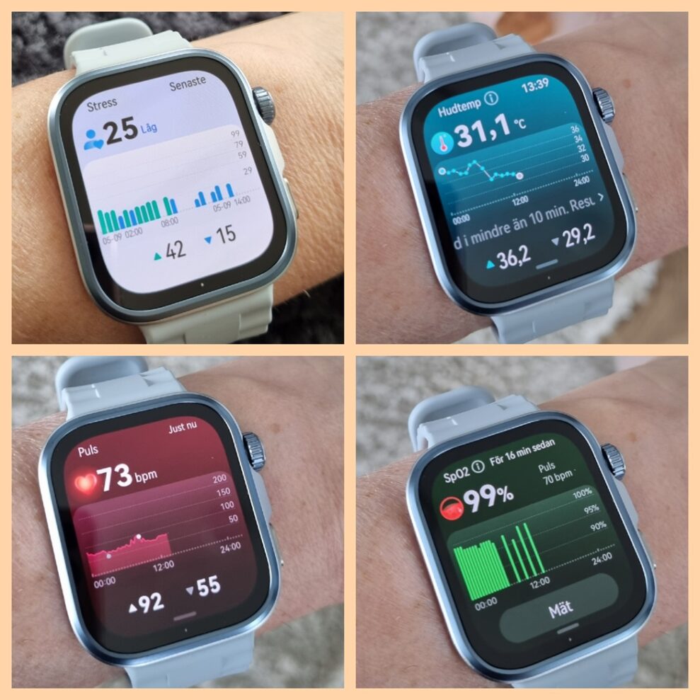 Huawei watch fit 4 pro mätningar
