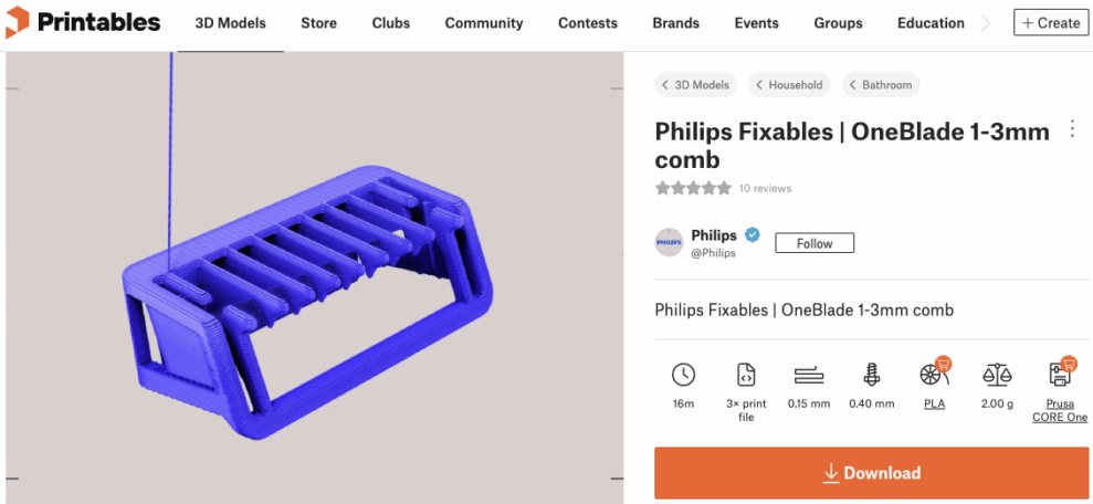 Philips lar deg 3D-printe dine egne reservedeler 1